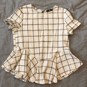 Shein shirt with peplum bottom